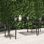VIDAXL Table de jardin anthracite 110x80x71 cm acier