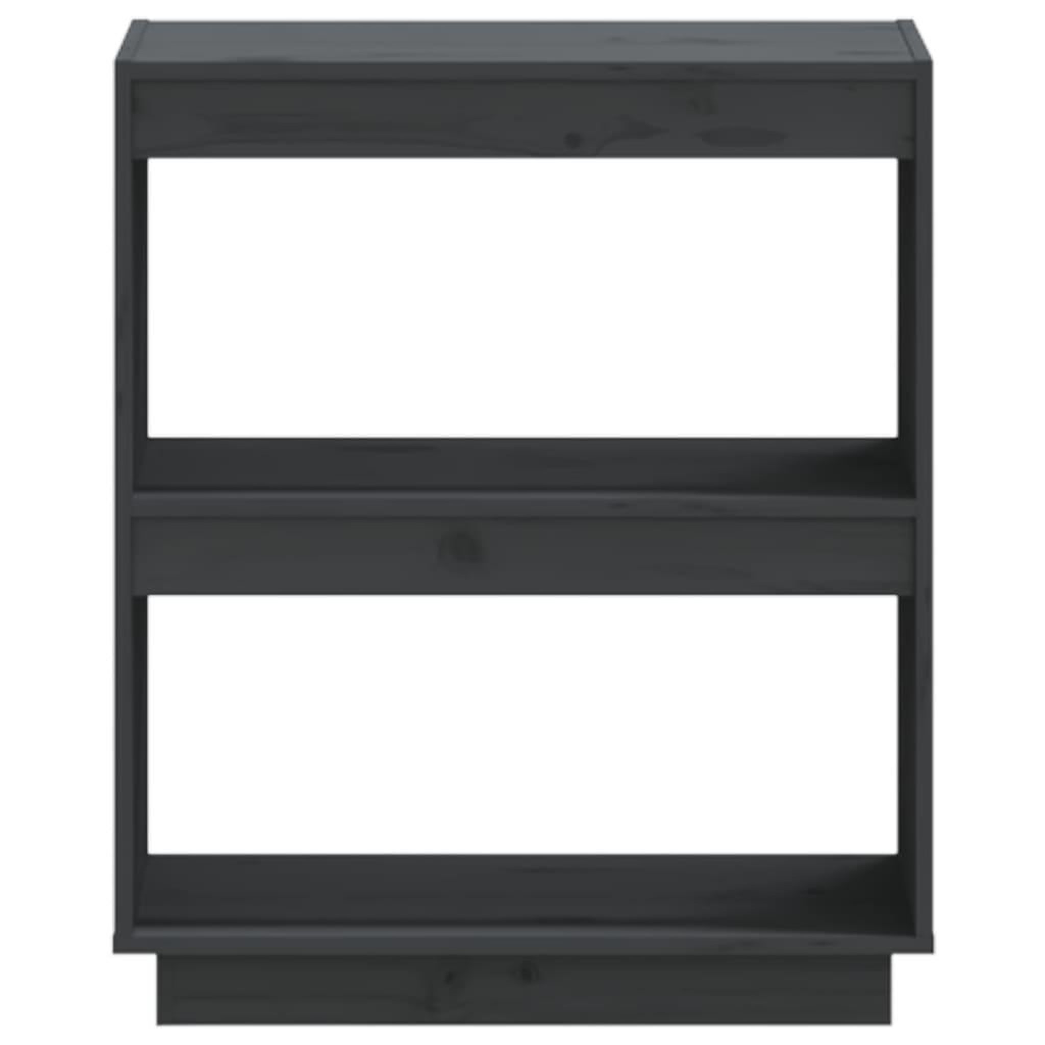 Voir la diapositive 5 : VIDAXL Bibliotheque Gris 60x35x71 cm Bois de pin massif