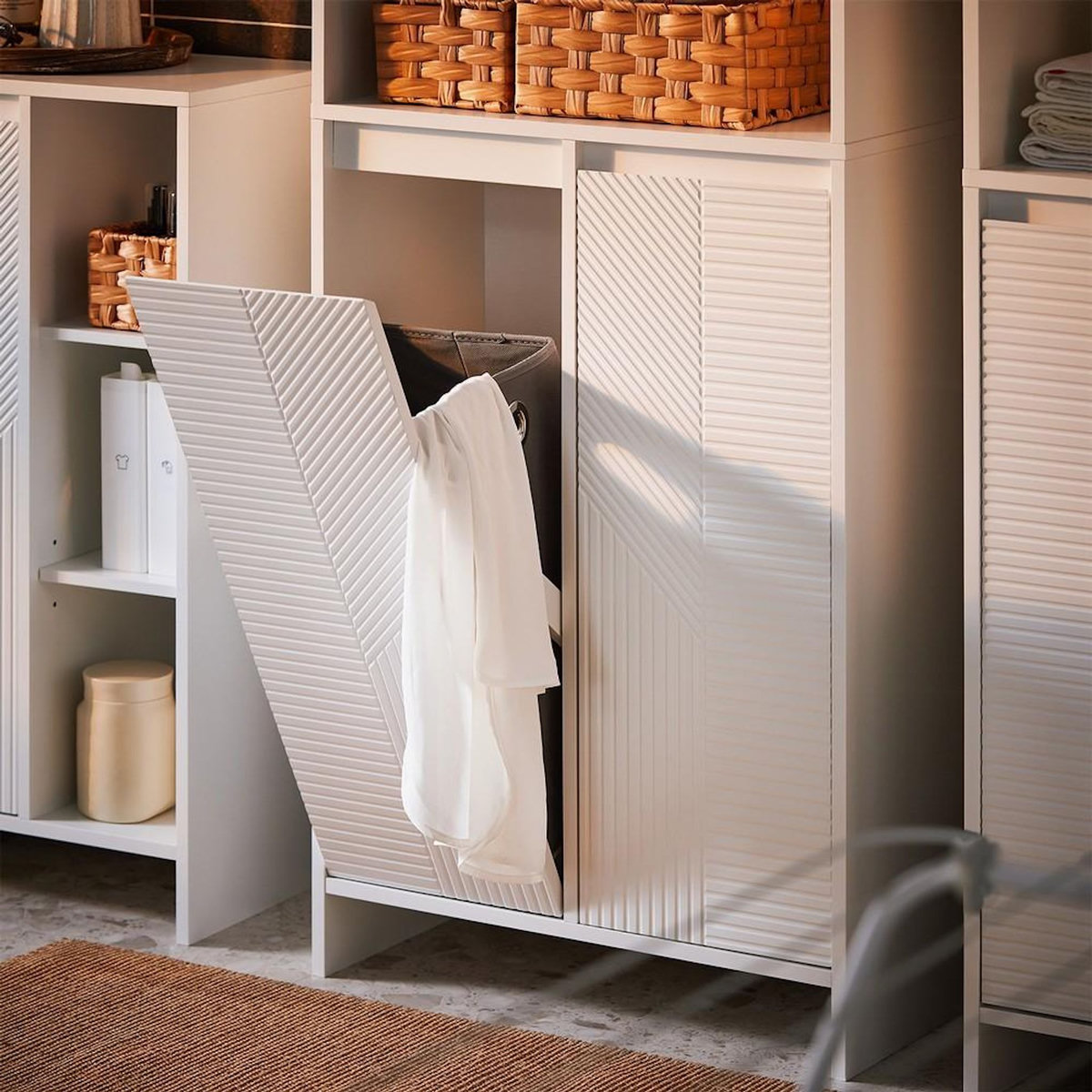 SOBUY SoBuy - Colonne De Salle De Bain à deux portes - Blanc - 60x30x170cm - Moderne - BZR155-W