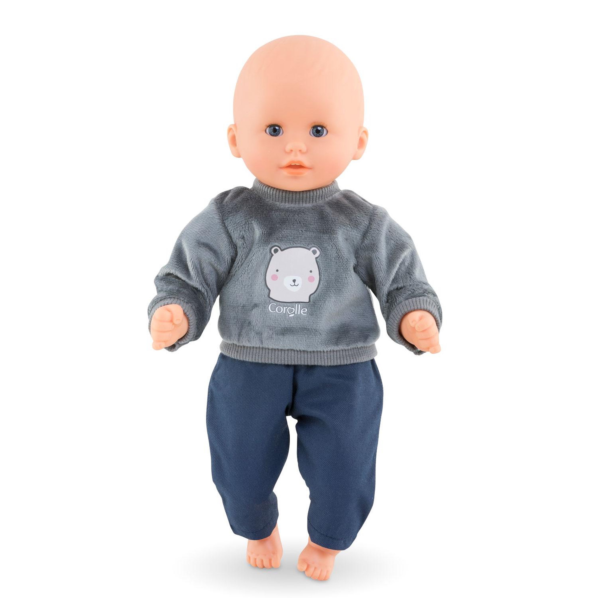 Voir la diapositive 2 : Corolle Sweat Ourson pour poupon 30 cm