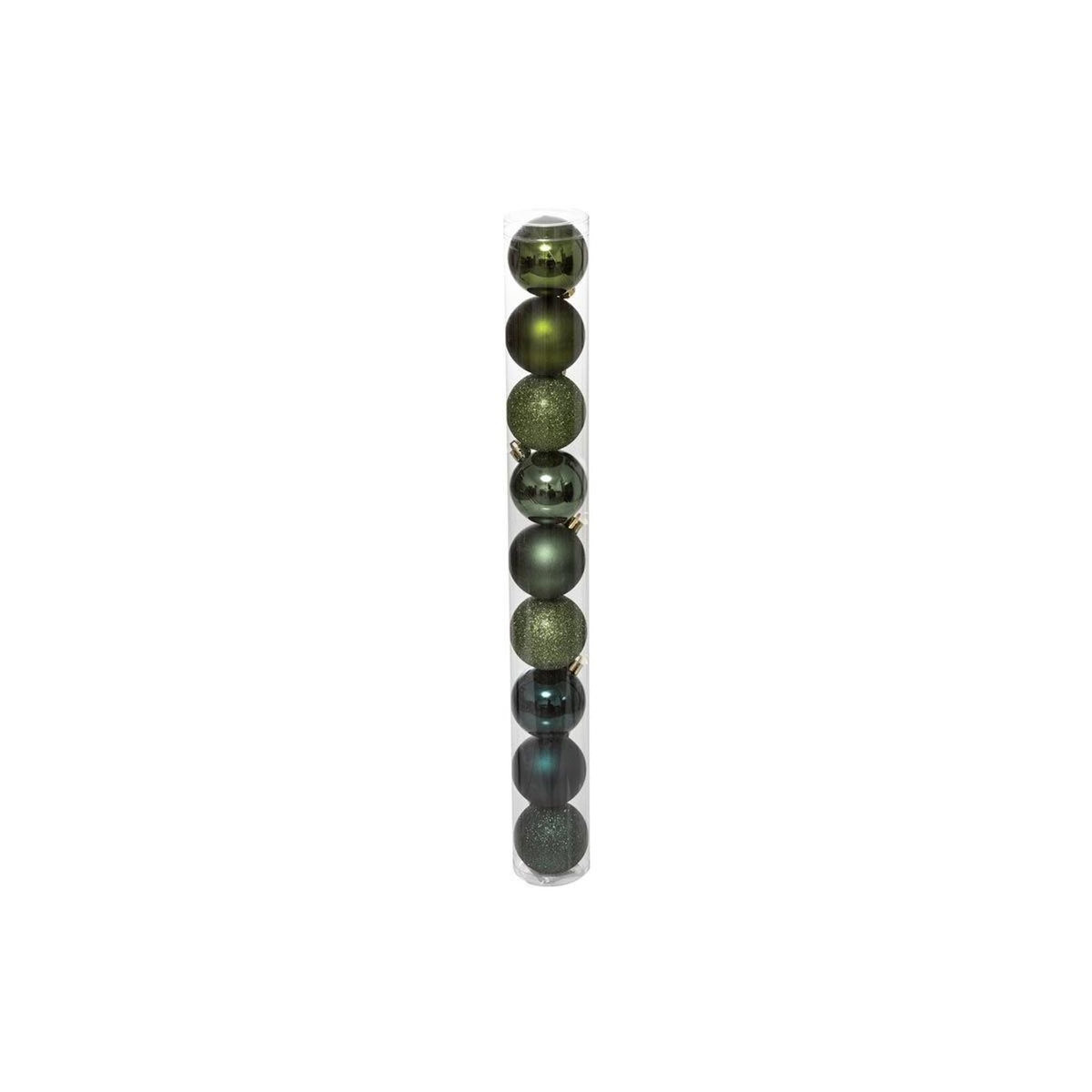 FEERIC LIGHT & CHRISTMAS Lot de 9 Boules de Noël  Colorama  6cm Olive