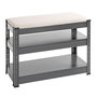 Voir la diapositive 1 : Paris Prix Banc Rangement à Chaussures  Oris  60cm Anthracite