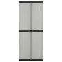 Voir la diapositive 2 : VIDAXL Armoire de rangement de jardin 3 etageres Gris/noir 68x40x168cm