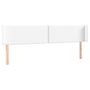 Voir la diapositive 2 : VIDAXL Tete de lit avec oreilles Blanc 183x16x78/88 cm Similicuir