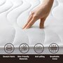 Voir la diapositive 2 : THE WHITE STONE Matelas 70 x 140 Orthopédique Antibactérienne | Hauteur 25 cm | Revêtement 3D Air en Fibre Hypoallergénique