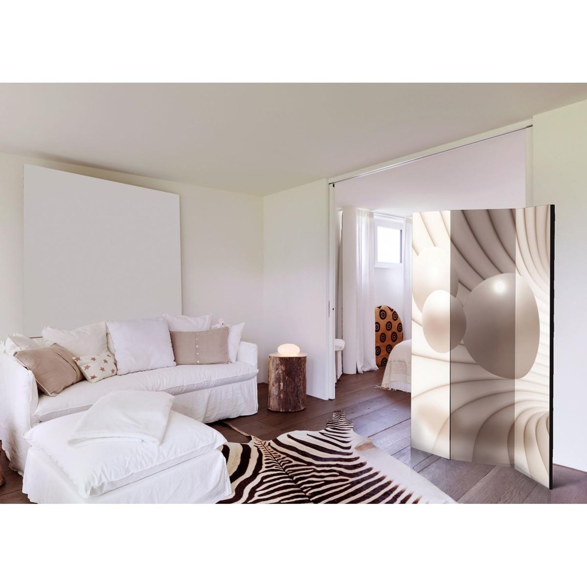 Voir la diapositive 2 : Paris Prix Paravent 3 volets  balls in the tunnel  135x172cm