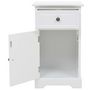 Voir la diapositive 5 : VIDAXL Table de chevet MDF et bois de pin 35x32x59 cm