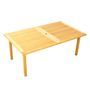 Voir la diapositive 1 : Table en bois shorea BORNEO