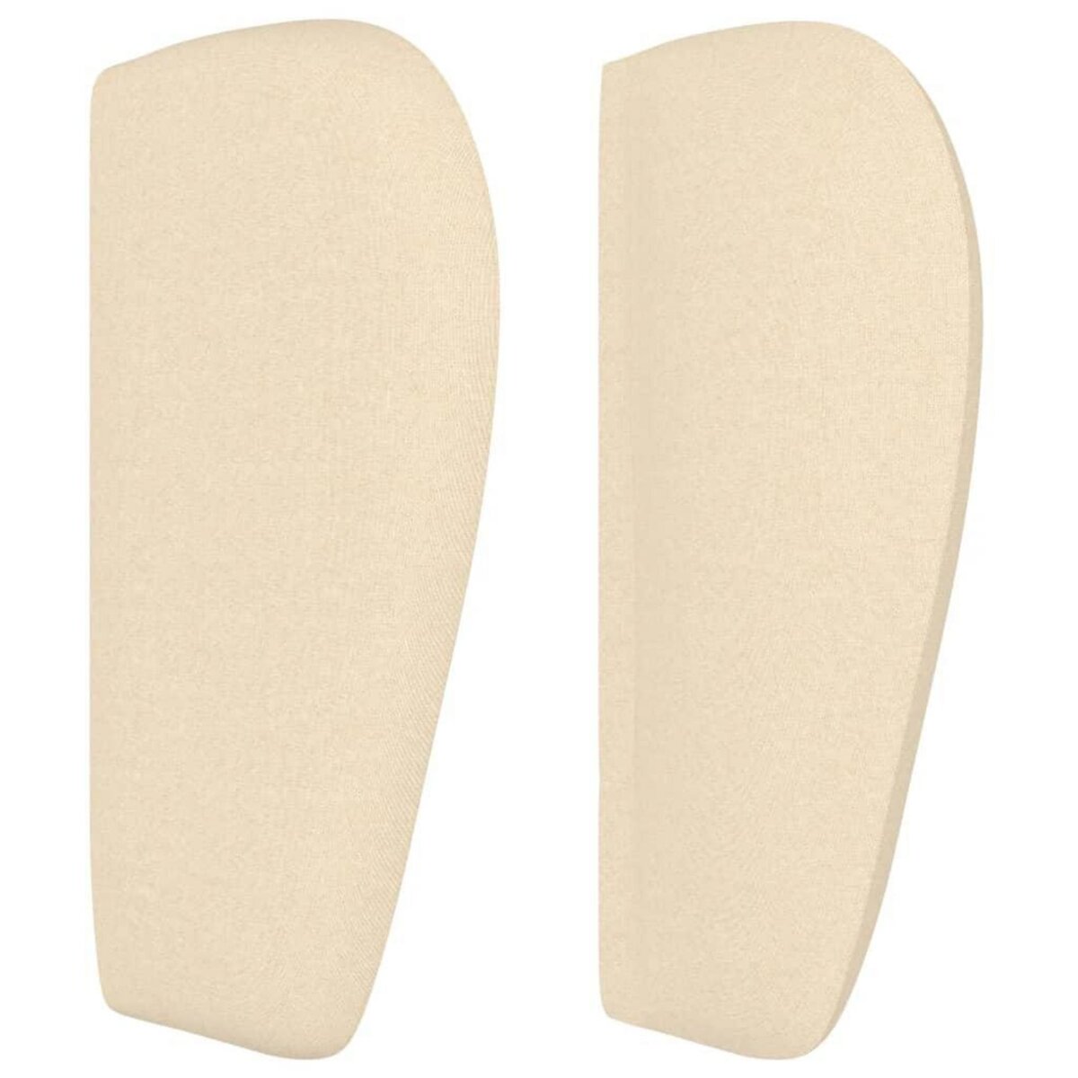 VIDAXL Tete de lit avec oreilles Creme 103x23x78/88 cm Tissu