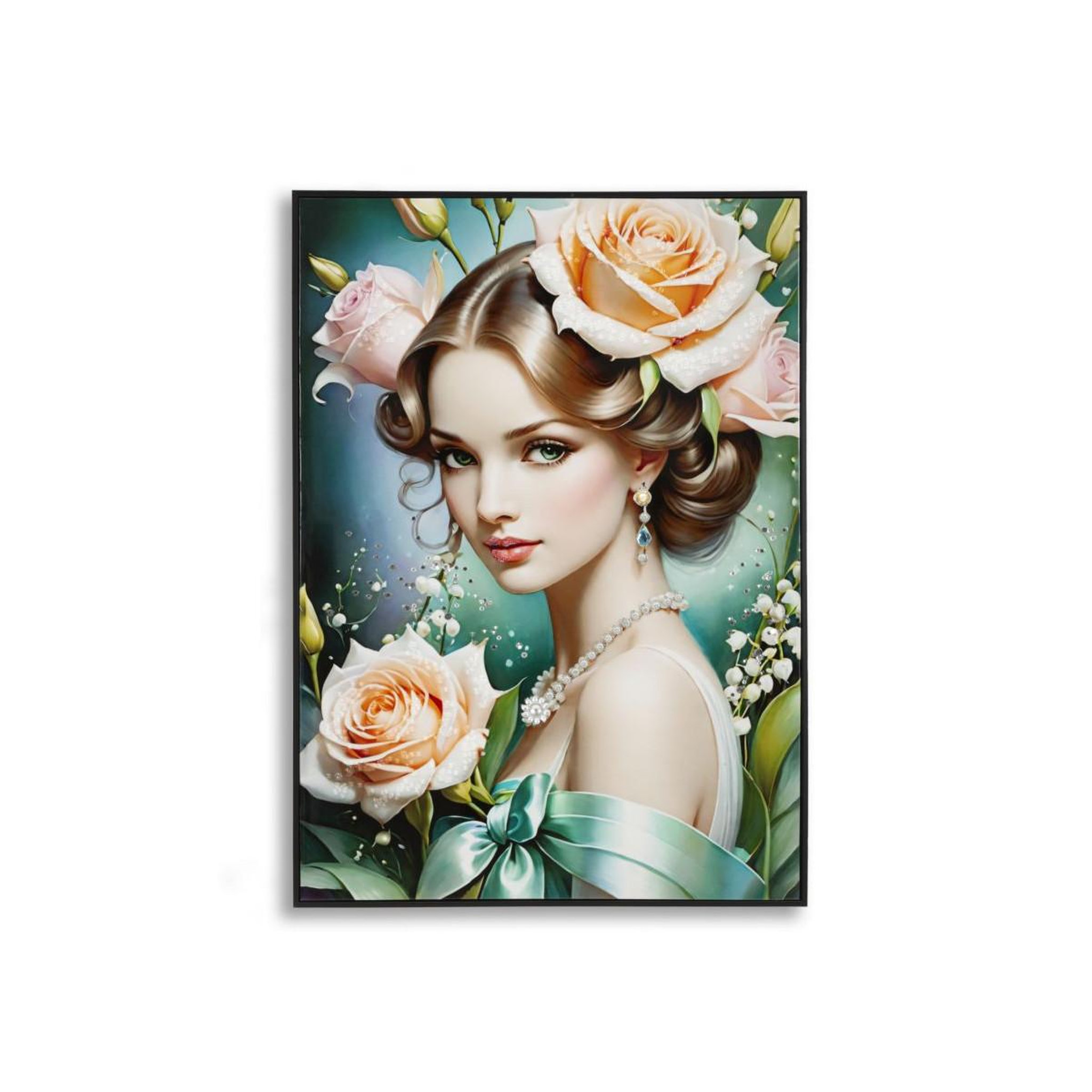 Paris Prix Tableau peinture  fantasy ii  72x102cm multicolore
