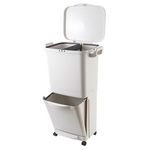 Kitchen move Poubelle de Tri Sélectif VALORIS Blanc Plastique 45L