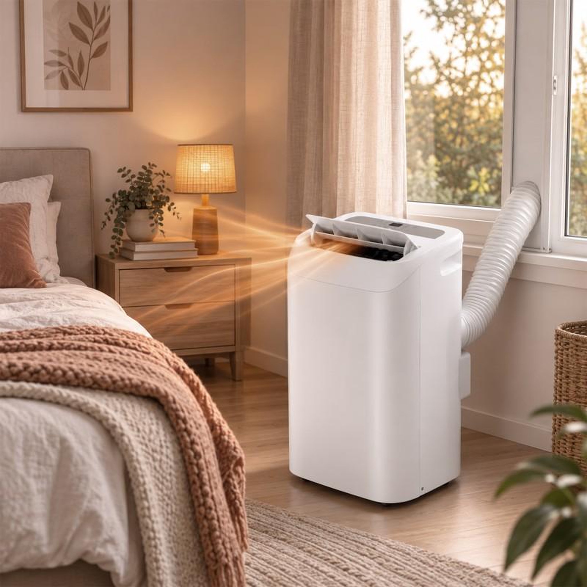 Voir la diapositive 3 : Climatiseur mobile réversible - 12000 btu - chaud & froid
