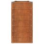 Voir la diapositive 5 : VIDAXL Lit sureleve de jardin rouille 160x40x77 cm acier corten