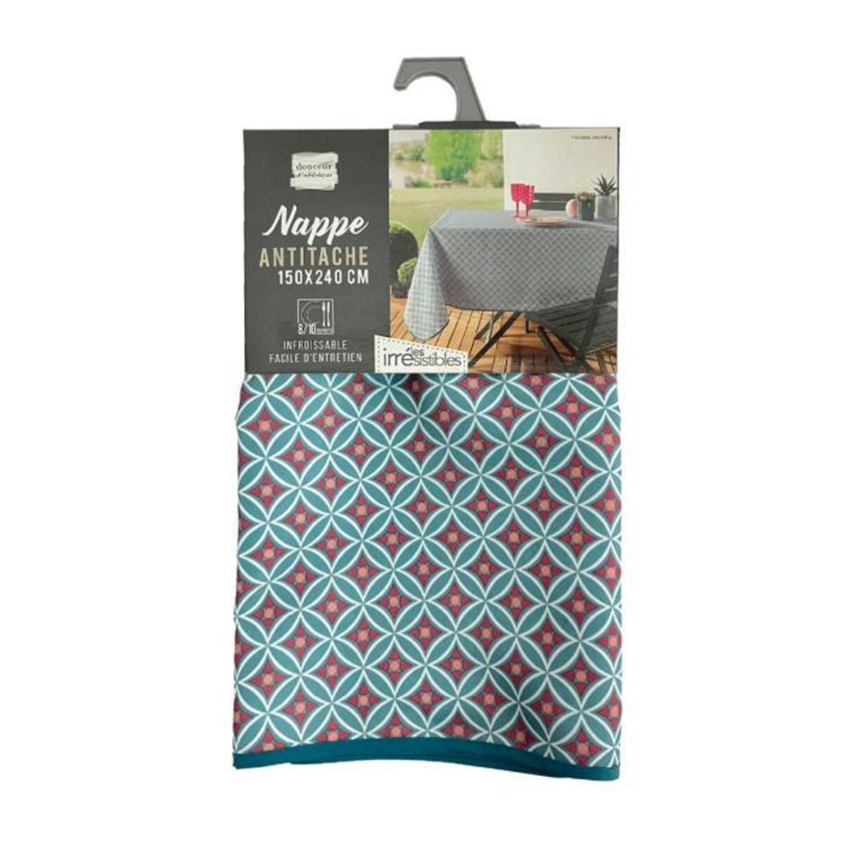 Paris Prix Nappe Antitache  Havana  150x240cm Menthe