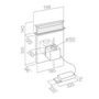 Voir la diapositive 3 : ELICA Hotte plan de travail 90cm 680m³/h inox - prf0120979