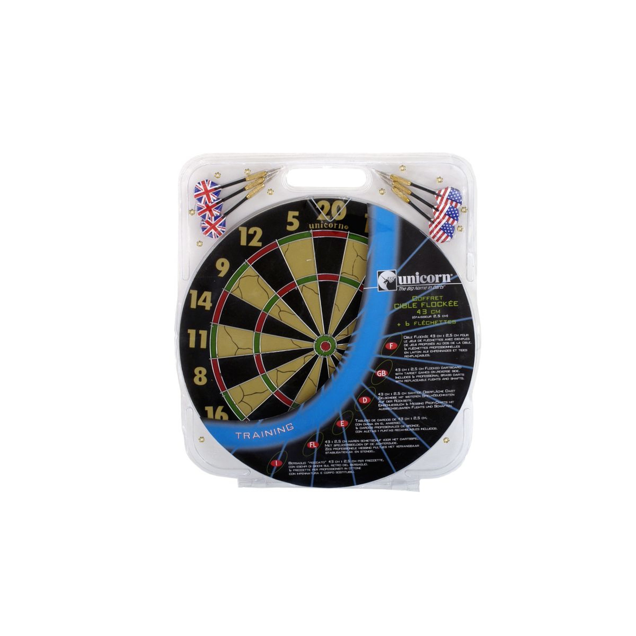 UNICORN LICENCE ELEC. Coffret cible floquée 43cm -UNICORN