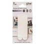 Voir la diapositive 4 : FIVE Lot de 8 Bandes de Fixation Murale  Adhésives  9cm Blanc