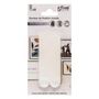 Voir la diapositive 4 : FIVE Lot de 8 Bandes de Fixation Murale  Adhésives  9cm Blanc