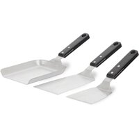 Set 3 ustensiles à plancha: 2 spatules flexibles & un coupe légumes Napoléon