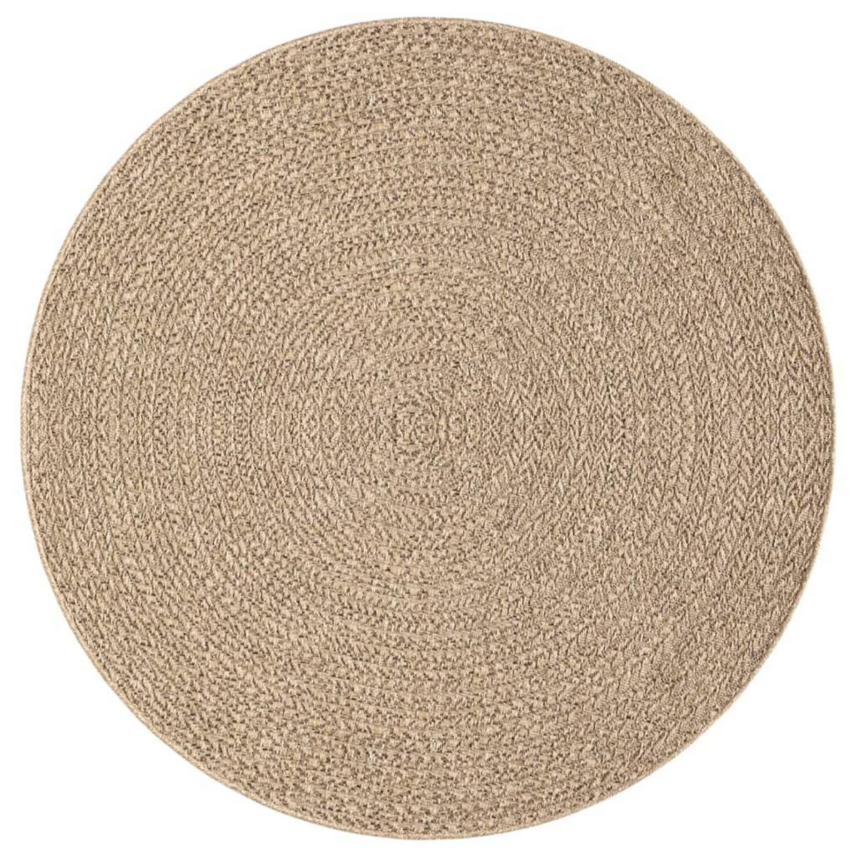 VIDAXL Tapis ZIZUR Ø 200 cm aspect de jute interieur et exterieur