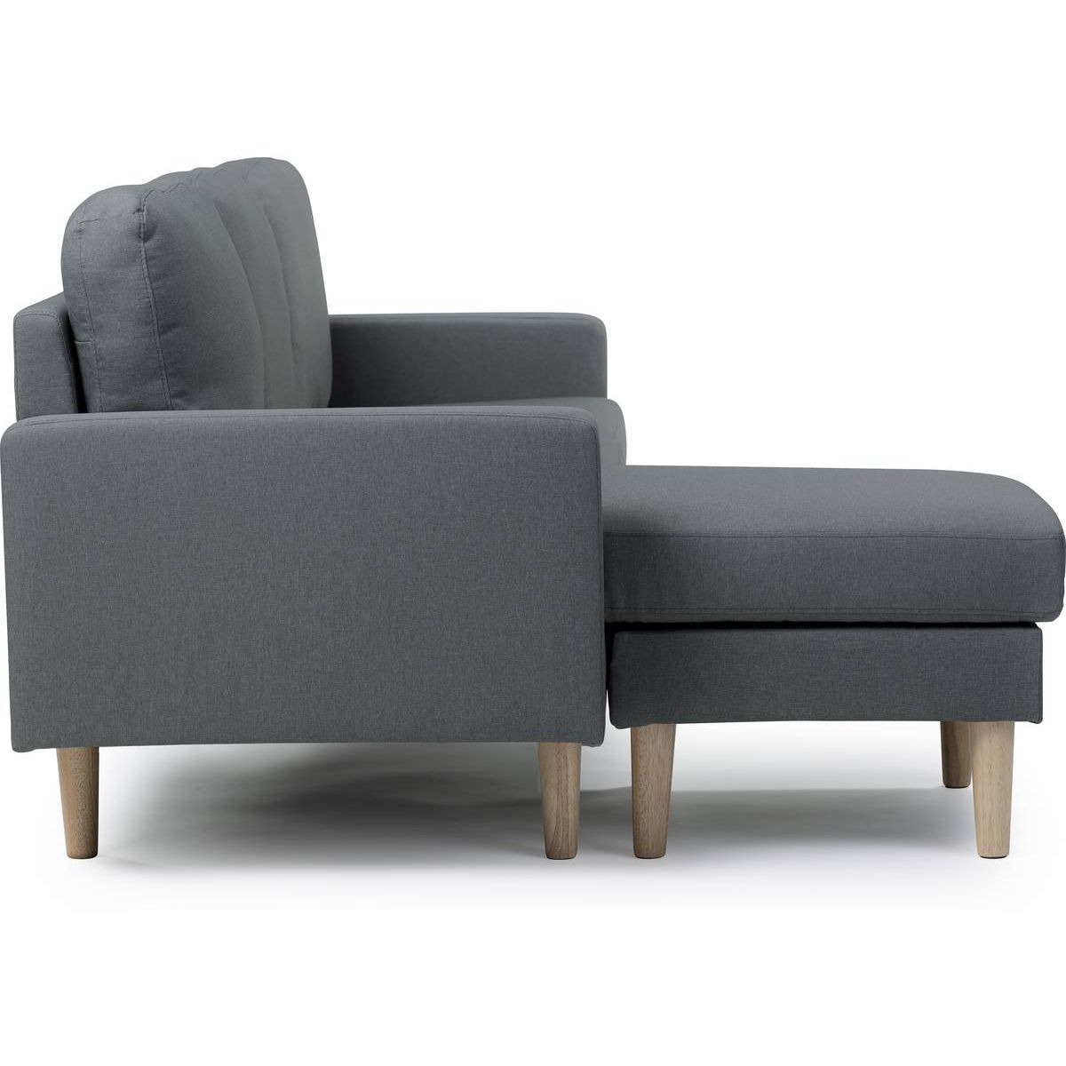 Habitat et Jardin Canapé d'angle réversible en tissu  Gabby  - 3 places - Gris