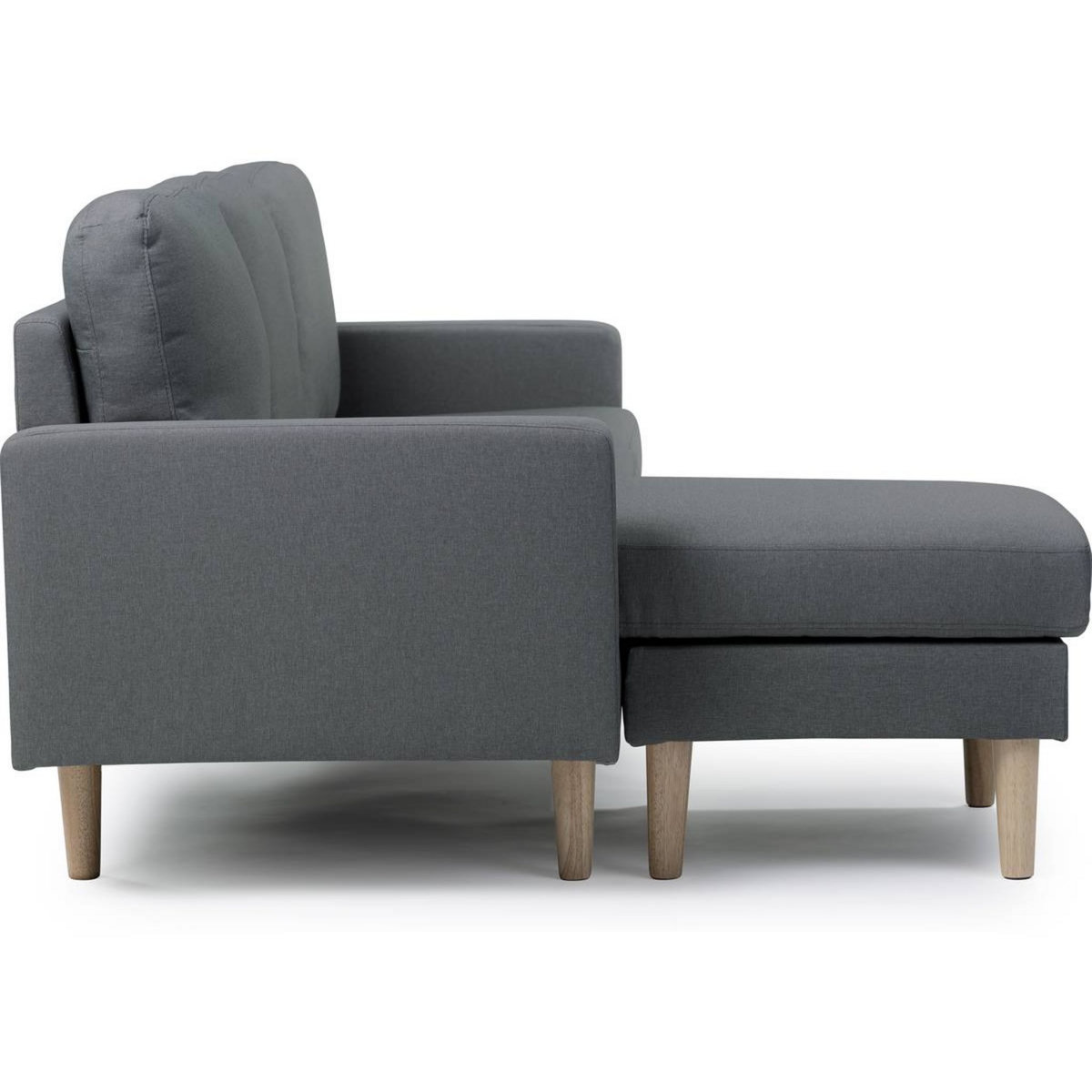 Habitat et Jardin Canapé d'angle réversible en tissu  Gabby  - 3 places - Gris