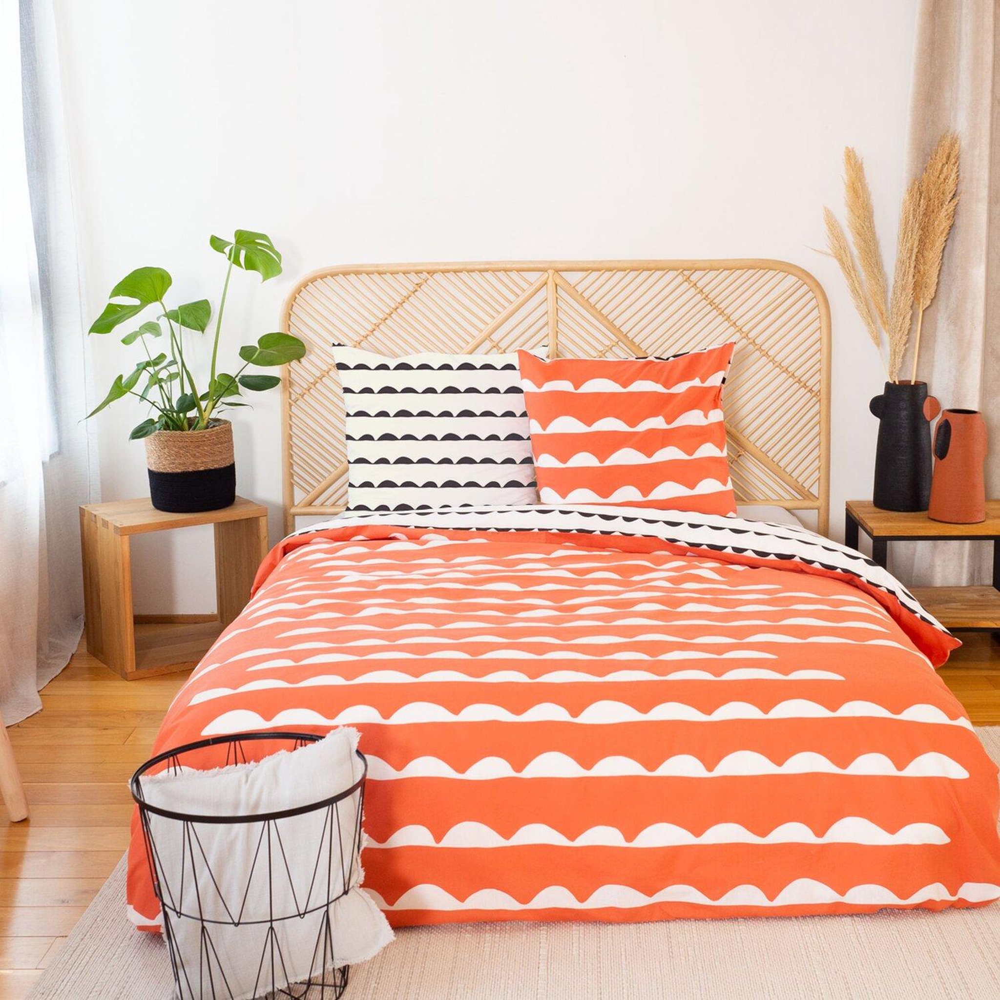 Voir la diapositive 1 : Home collection Parure housse de couette coton 57fils/cm-dobe