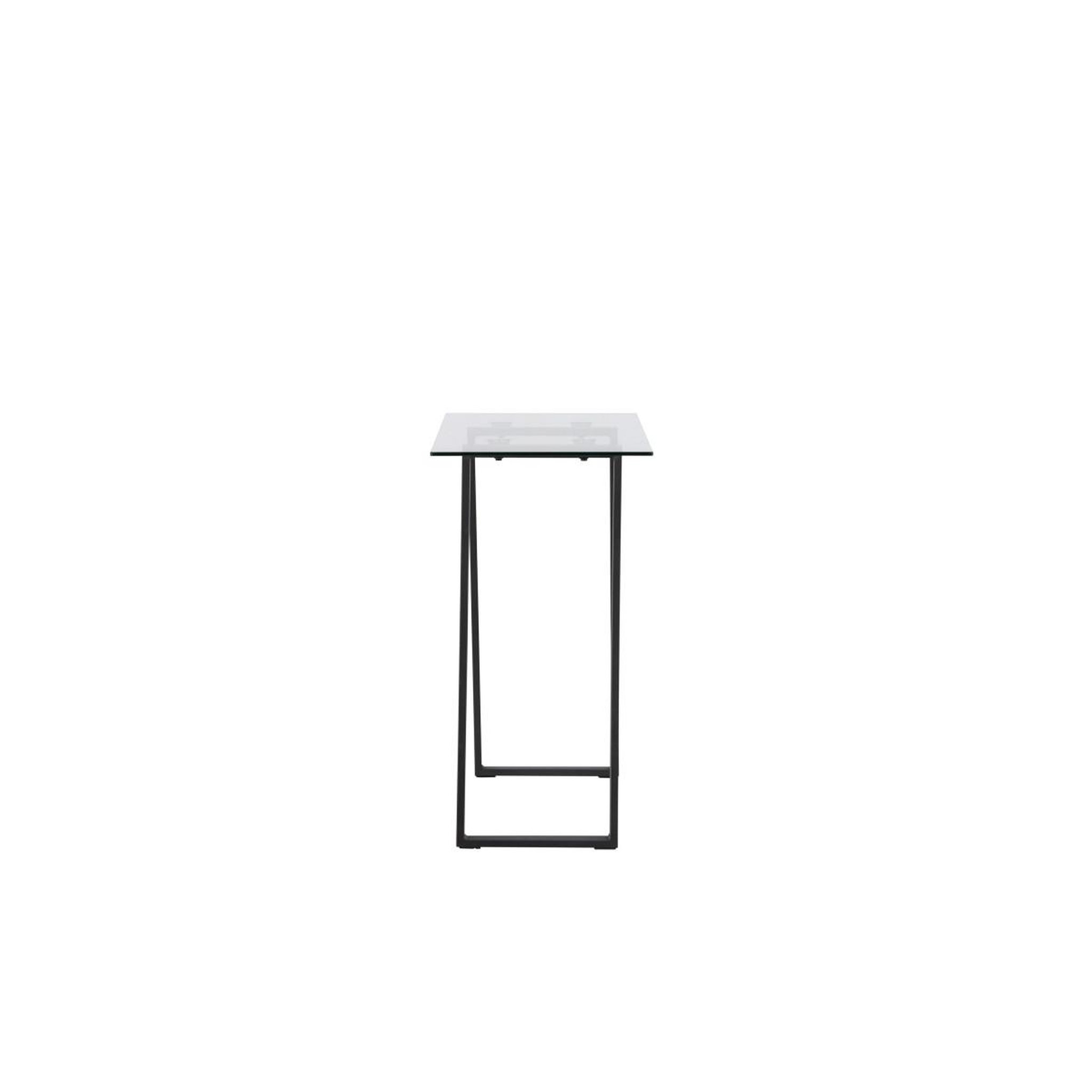 Voir la diapositive 2 : Paris Prix Console design en verre  horten  100cm noir