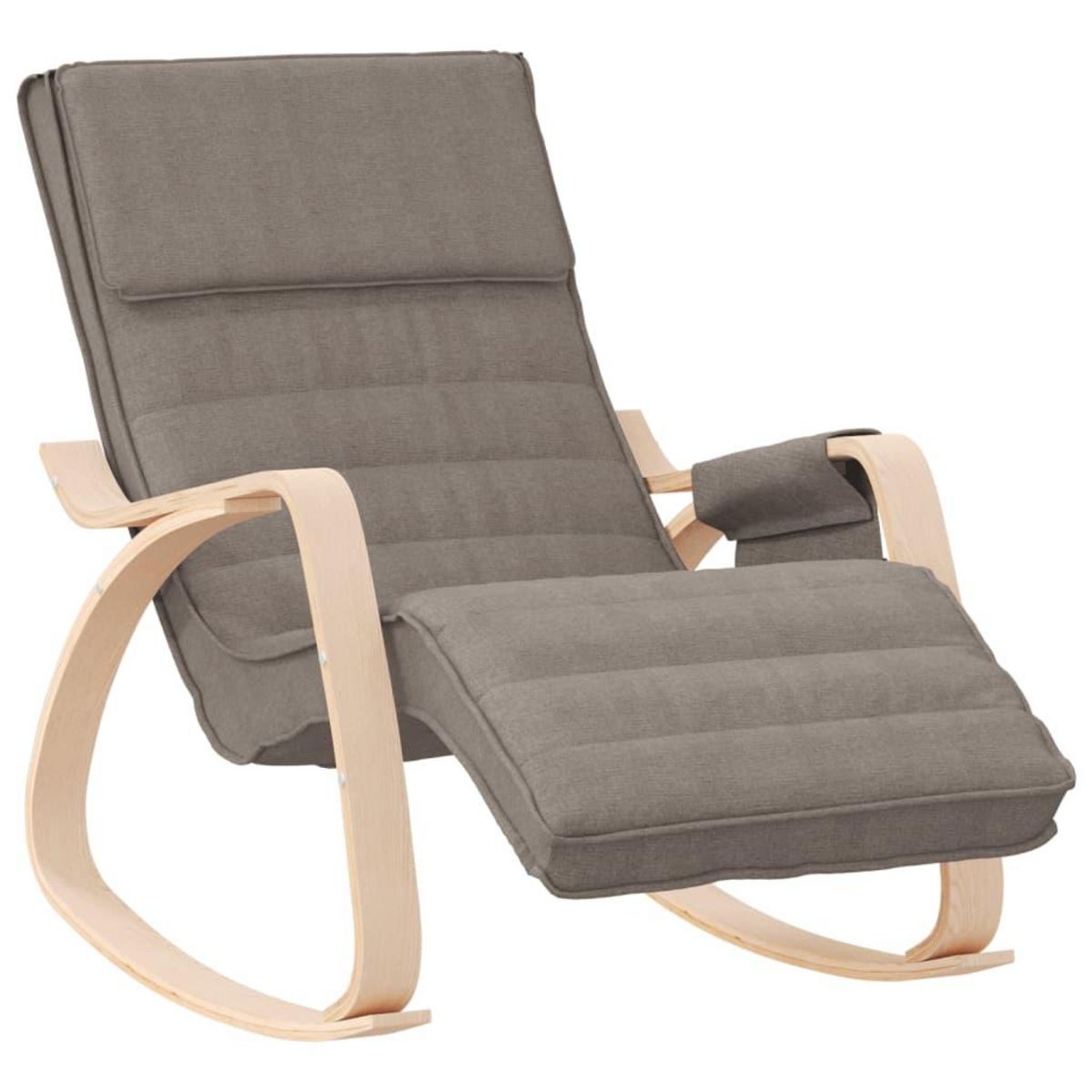 VIDAXL Chaise a bascule Taupe Tissu