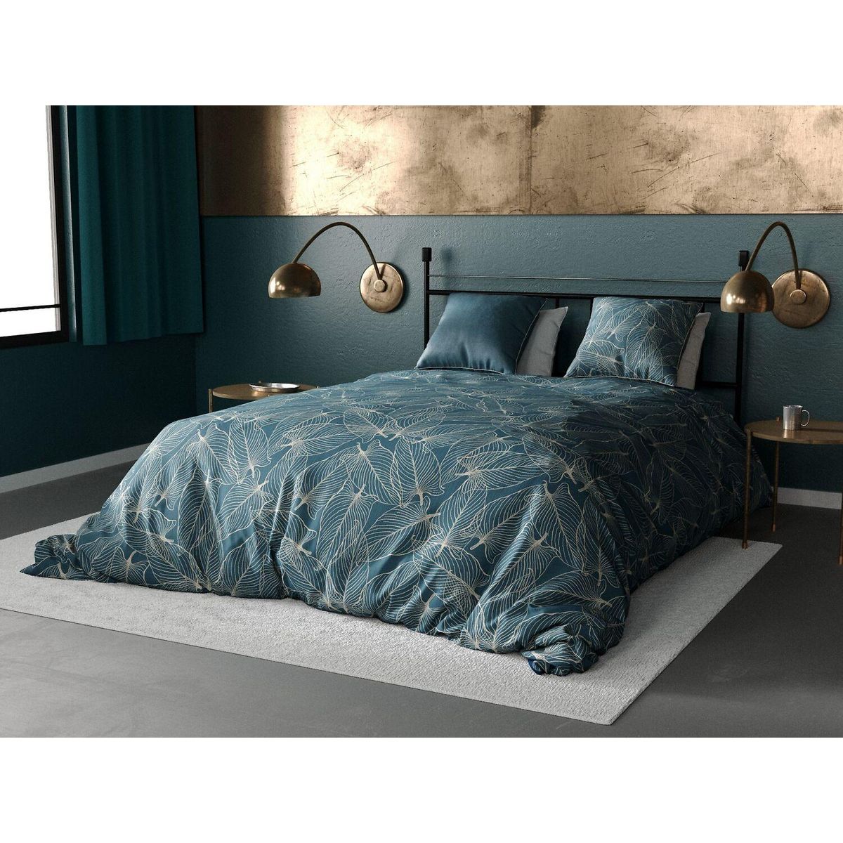 ATELIER DU COTON Parure housse de couette 3pcs 100%coton 57fils cohiba