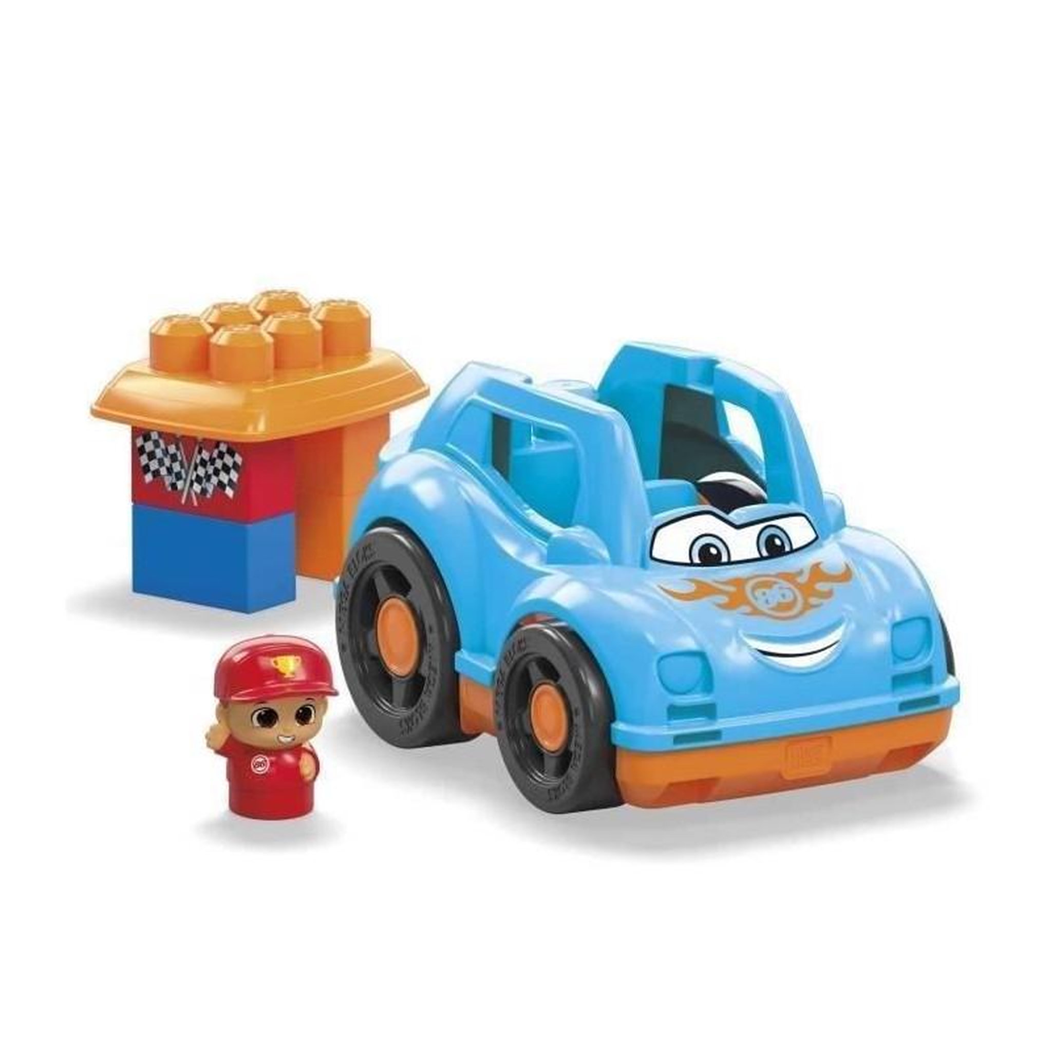 Voir la diapositive 2 : MEGA BLOKS Voiture de course - MEGABLOKS - VEHICULE DE POLICE - 4 blocs - Multicolore - A partir de 12 mois
