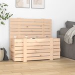 VIDAXL Boîte de rangement 91x40,5x42 cm Bois massif de pin