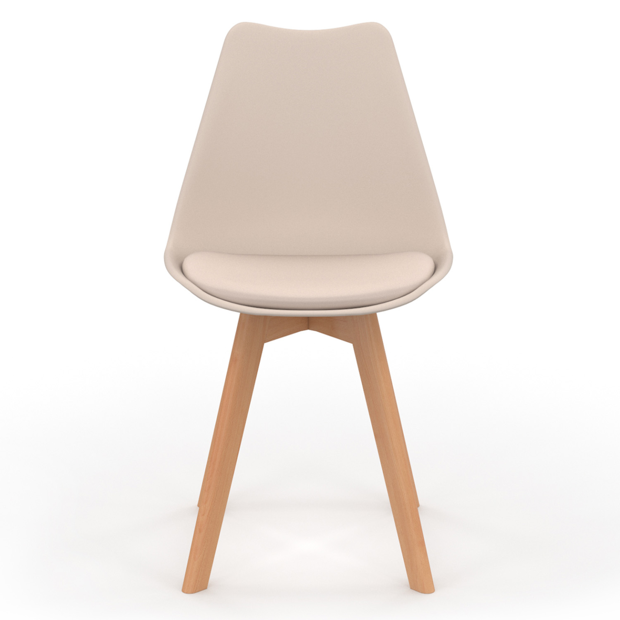 Voir la diapositive 3 : ID MARKET Lot de 4 chaises scandinaves sara mix color gris foncé, terracotta, beige x2