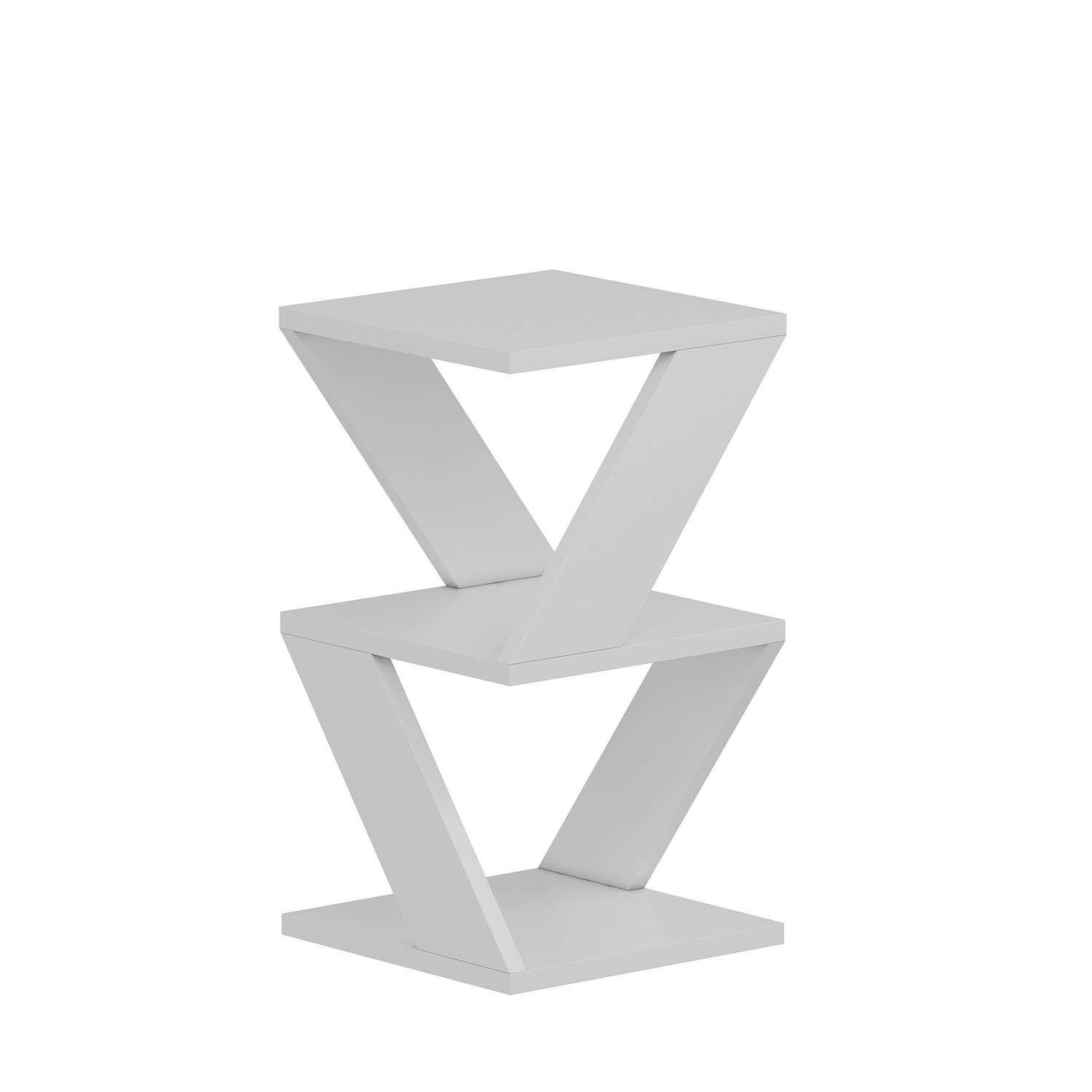 Voir la diapositive 4 : TOILINUX Bout de canapé Zig Zag en bois
