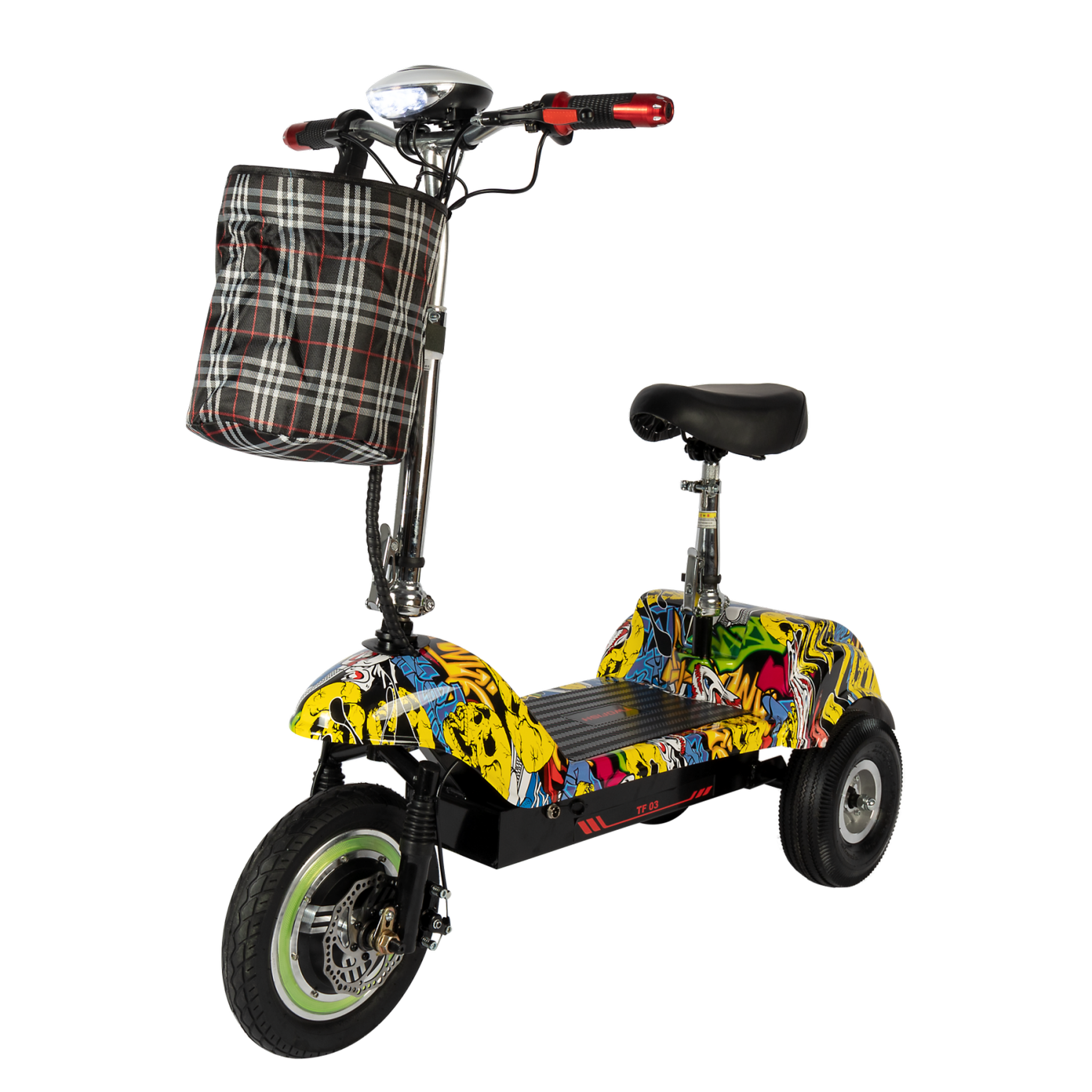 Voir la diapositive 1 : TWOFISH Trottinette électrique à trois roues avec siège amovible twofish tf03