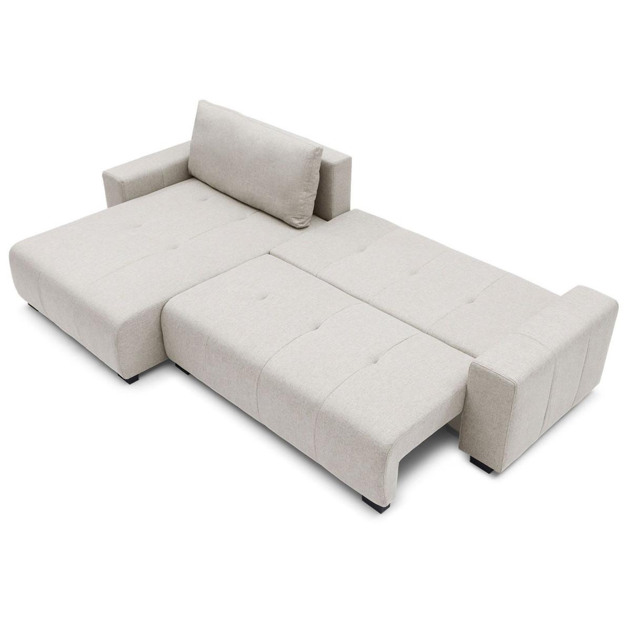 Voir la diapositive 4 : Paris Prix Canapé d'angle convertible  marcus  292cm beige