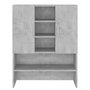 Voir la diapositive 3 : VIDAXL Meuble pour machine a laver Gris beton 70,5x25,5x90 cm