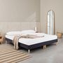 Voir la diapositive 2 : IDIMEX Sommier tapissier RENNES 180 x 200 cm revêtement tissu