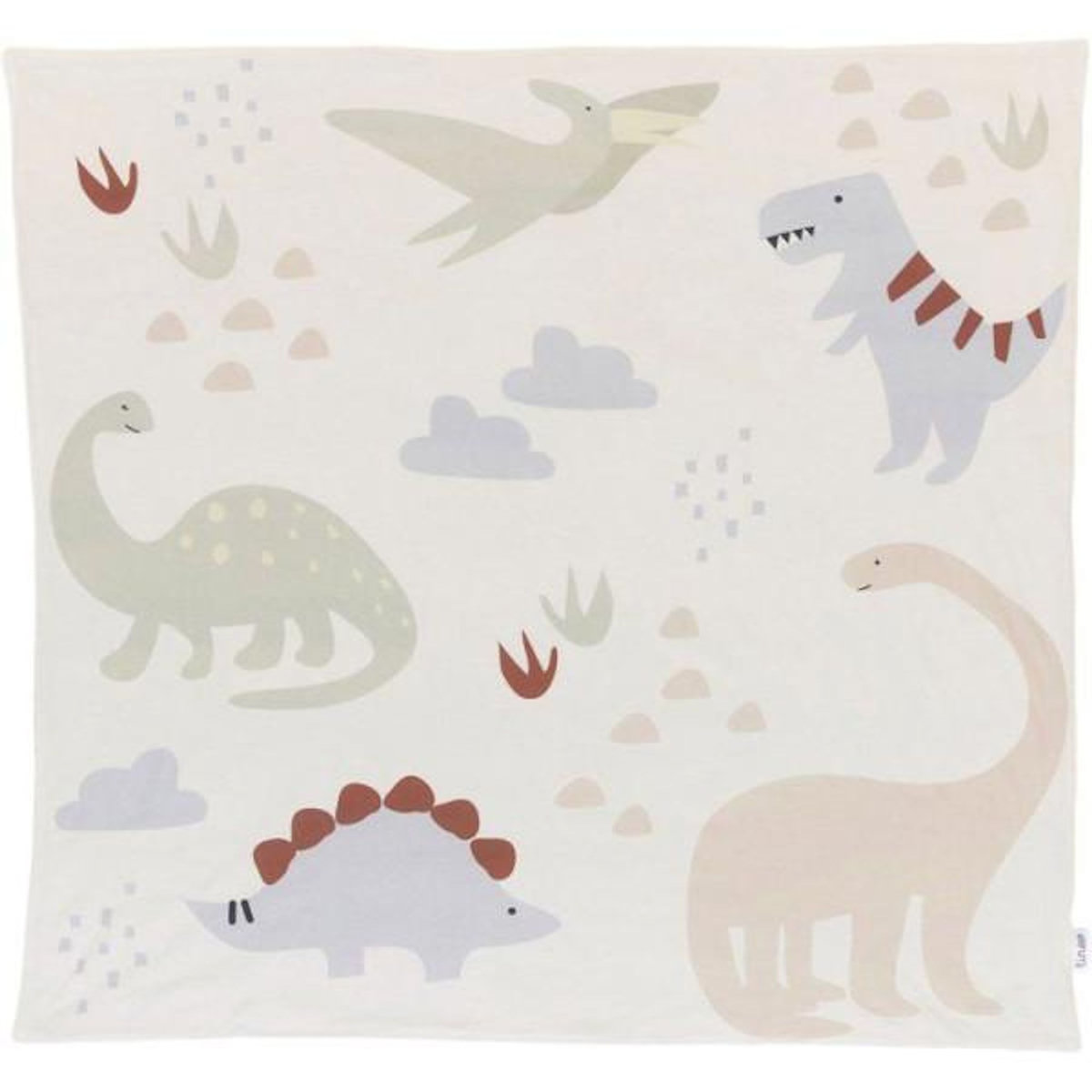 TINEO Tapis de jeu nomade - TINEO - 100 x 100 cm - Dinosaures