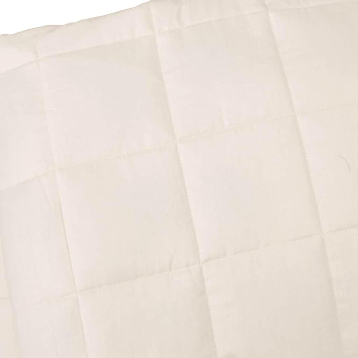 VIDAXL Couverture lestee Creme clair 200x200 cm 13 kg Tissu
