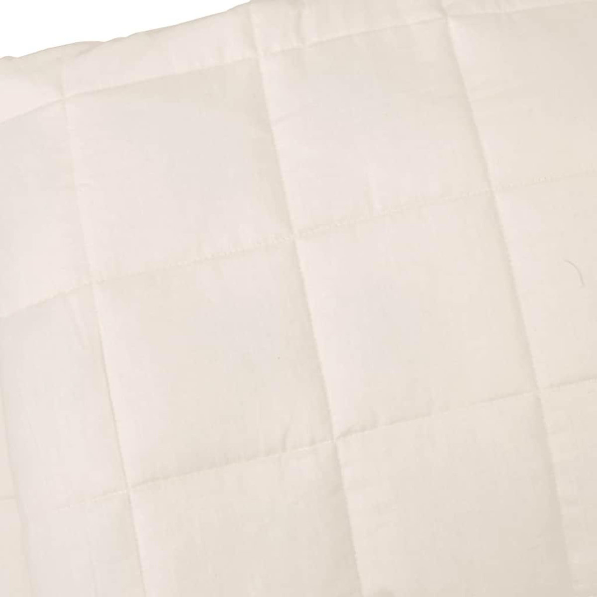 VIDAXL Couverture lestee Creme clair 200x200 cm 13 kg Tissu