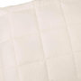Voir la diapositive 4 : VIDAXL Couverture lestee Creme clair 200x200 cm 13 kg Tissu