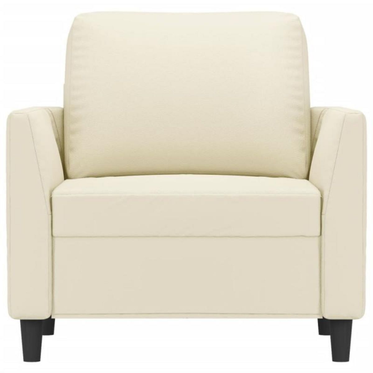 VIDAXL Fauteuil Crème 60 cm Similicuir