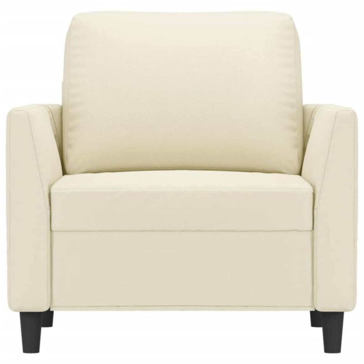 VIDAXL Fauteuil Crème 60 cm Similicuir