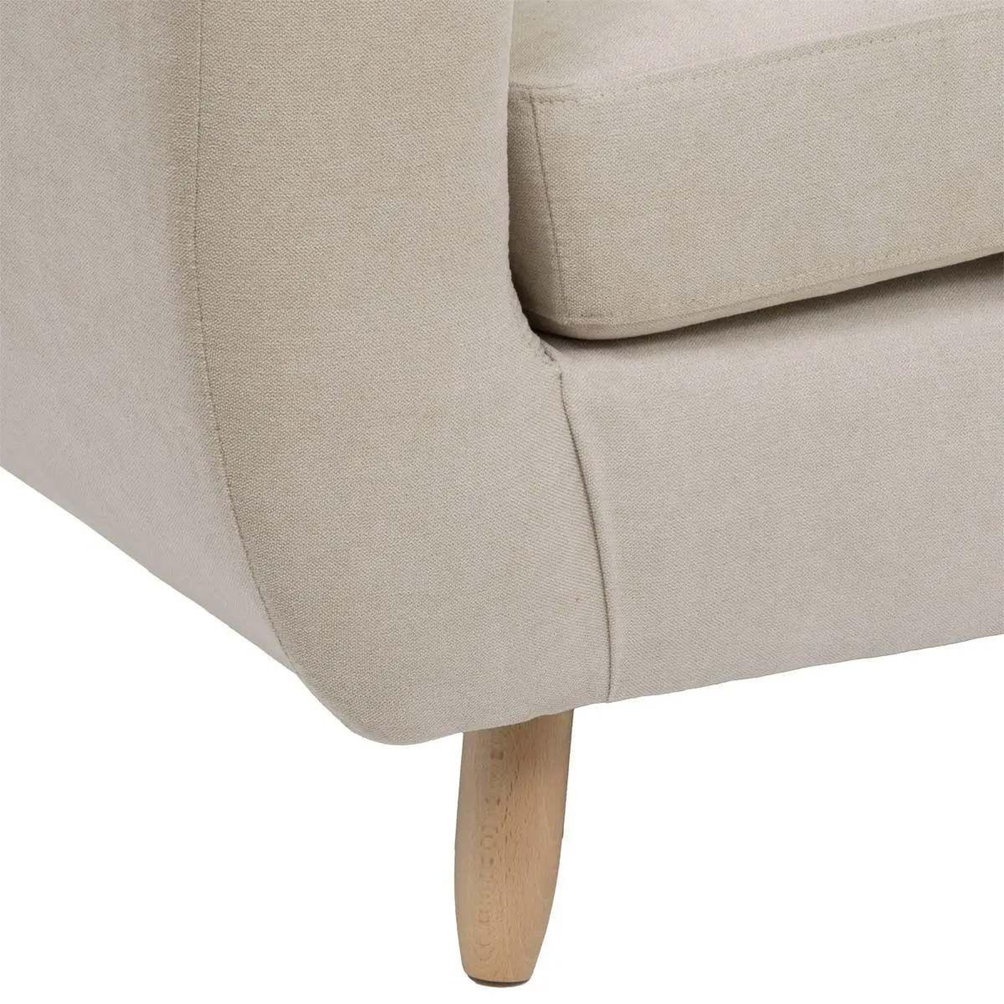 Voir la diapositive 2 : ATMOSPHERA Canapé 2 places design  rétro  150cm beige lin