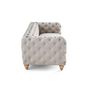 Voir la diapositive 5 : LISA DESIGN Walter - canapé 3 places chesterfield en velours - pieds bois