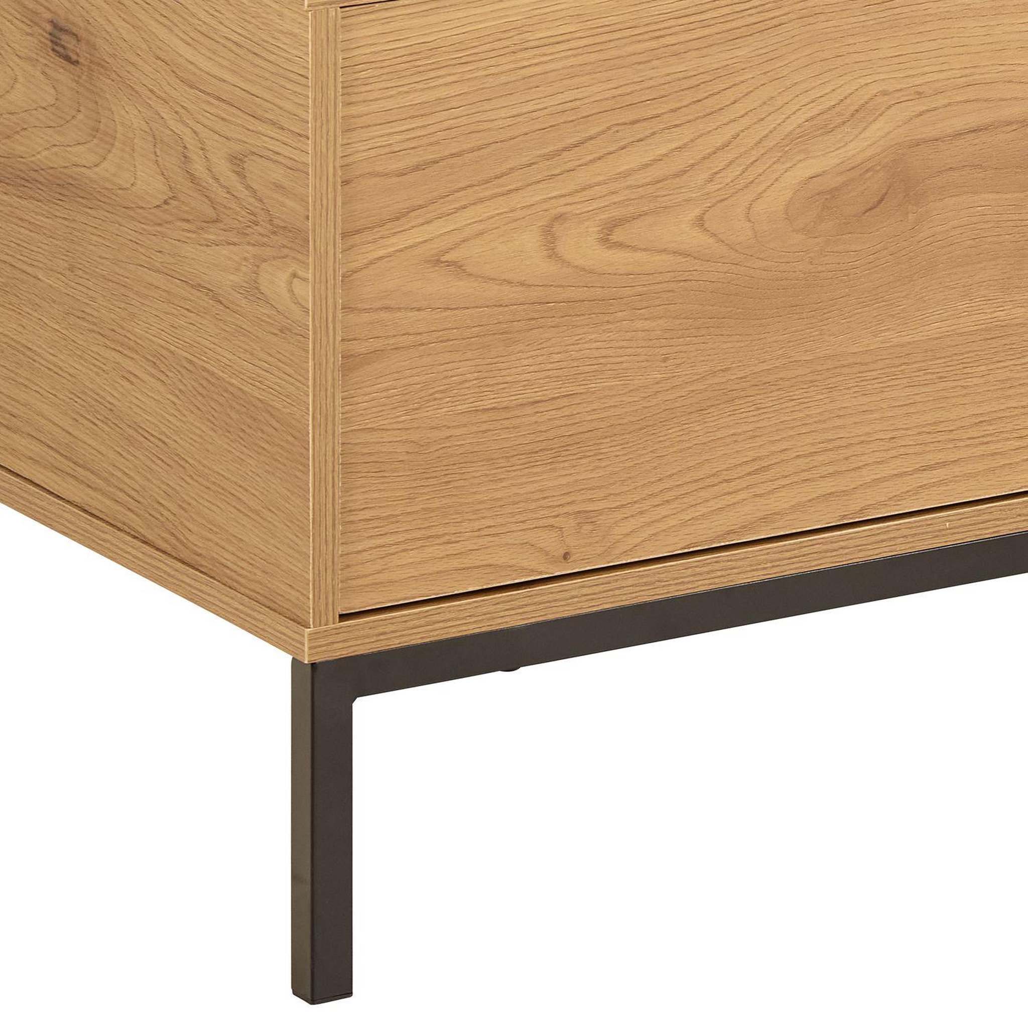 Voir la diapositive 6 : TOILINUX Meuble tv 2 portes et 1 tiroir pieds métal sirene - beige