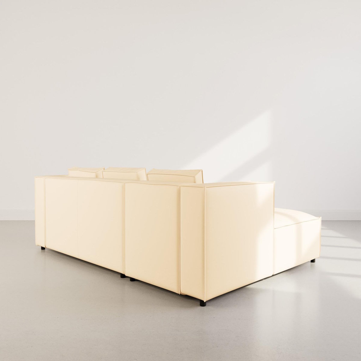 LISA DESIGN Stella - canapé d'angle gauche 4 places en simili