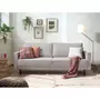 LISA DESIGN Charlie - canapé 3 places convertible - avec coffre - en velours côtelé - style contemporain Couleur - Gris clair