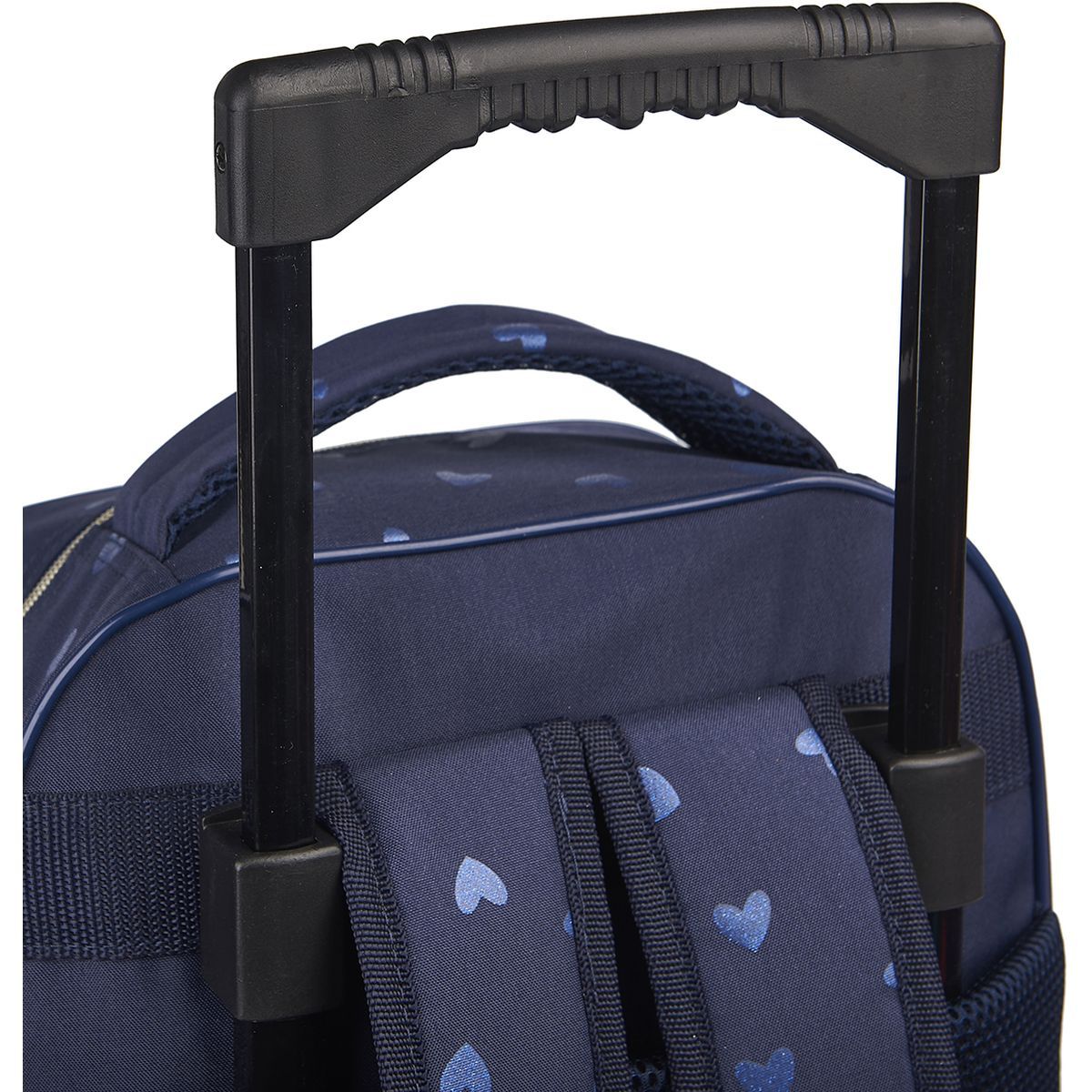 Milky Kiss Sac à dos à roulettes bleu paillettes coeurs